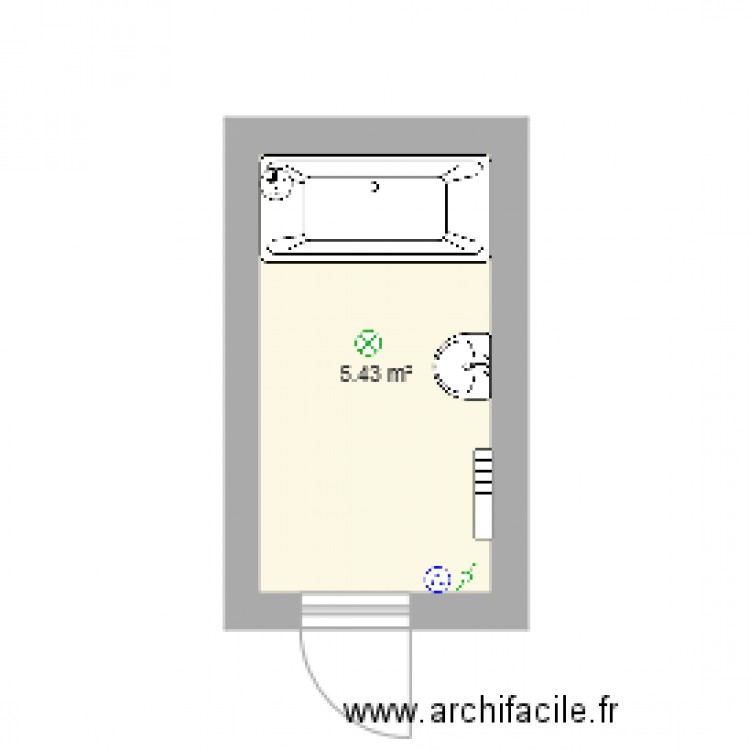 sdb. Plan de 0 pièce et 0 m2