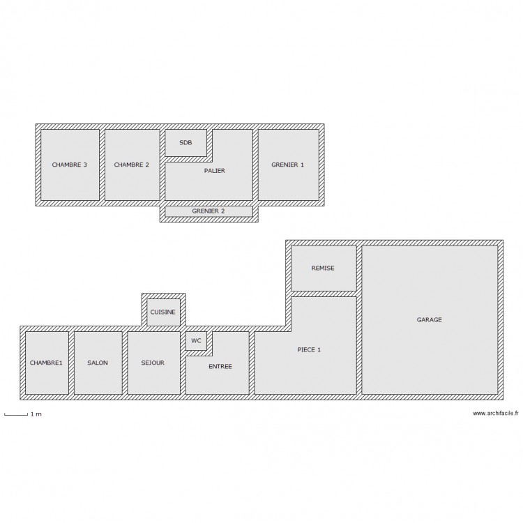 GASTON TONTON. Plan de 0 pièce et 0 m2