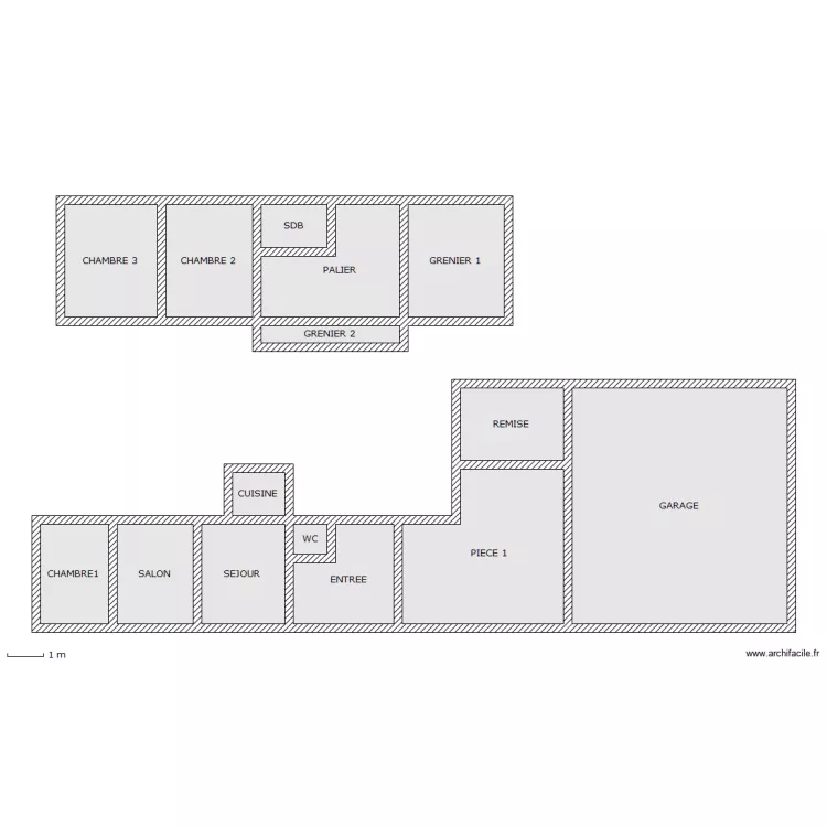 GASTON TONTON. Plan de 