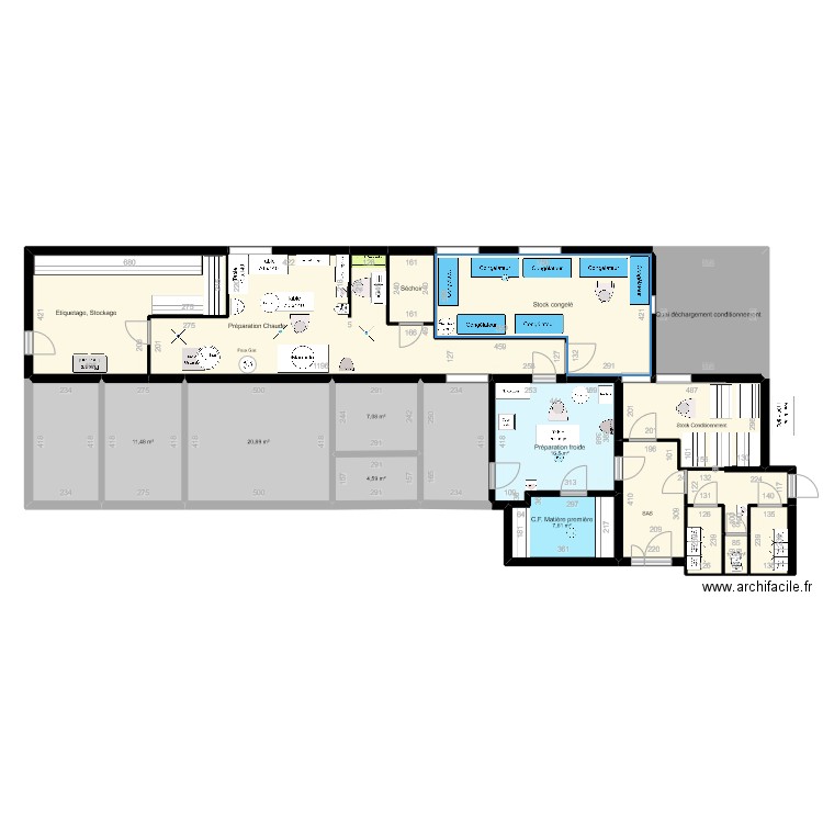 Ferme Cerf Cons 002 + Matos. Plan de 19 pièces et 227 m2