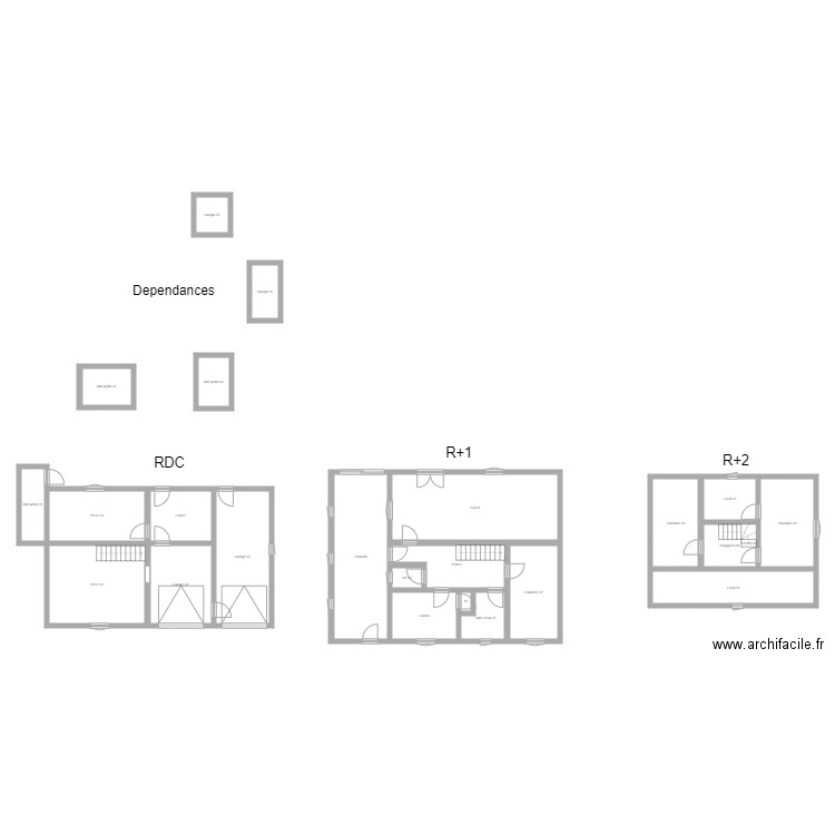 350600871. Plan de 23 pièces et 247 m2