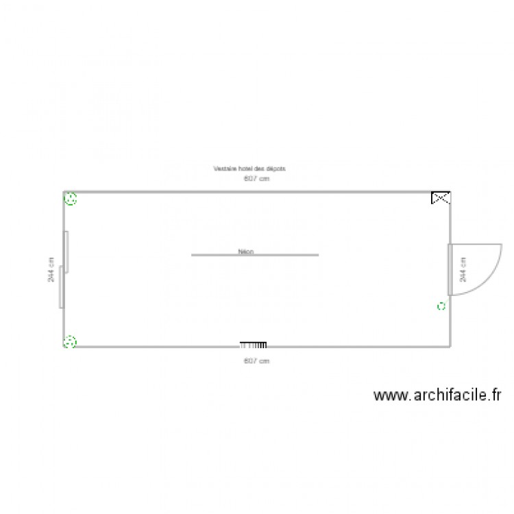 Vestiaire hotel des dépots. Plan de 0 pièce et 0 m2