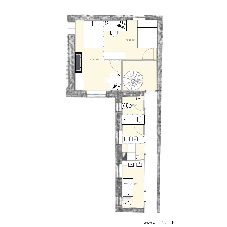 19FR 4ème fond v3. Plan de 0 pièce et 0 m2