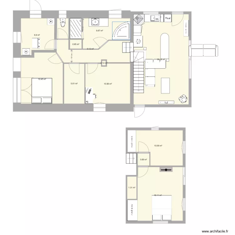 Petite Maison . Plan de 