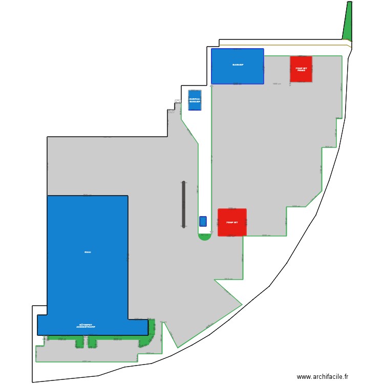 rilievo. Plan de 0 pièce et 0 m2