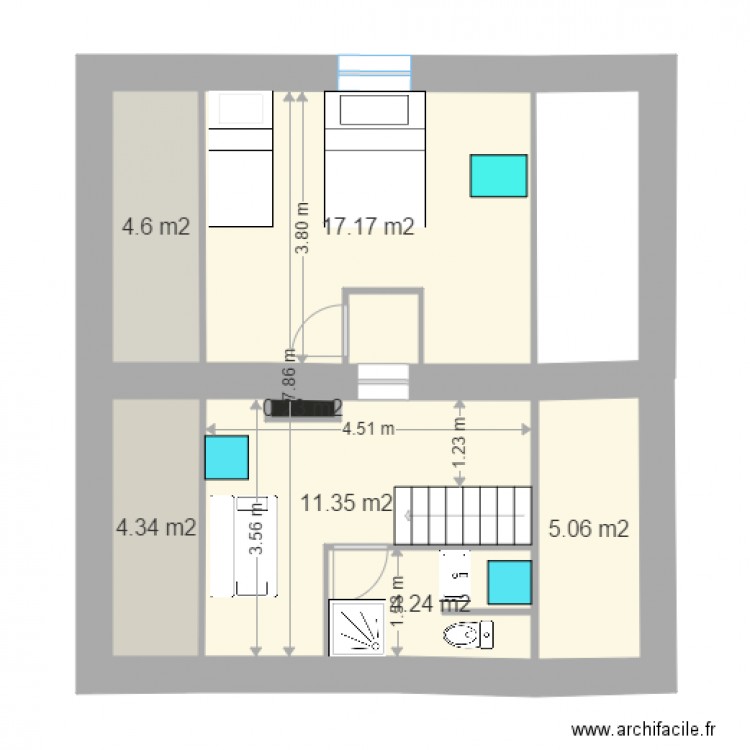 combles 16 aout. Plan de 0 pièce et 0 m2