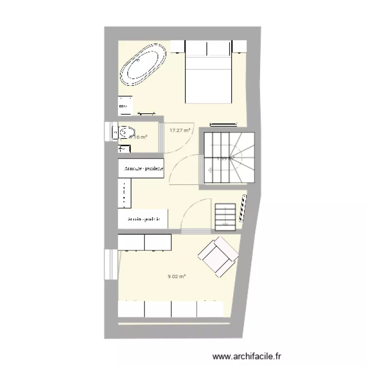 Maison 2e niveau 5. Plan de 