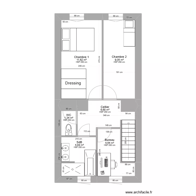 Etage - Projet 2. Plan de 