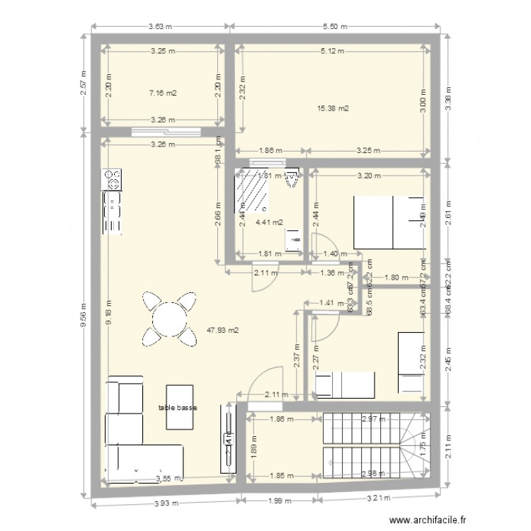 maison tunisie. Plan de 0 pièce et 0 m2