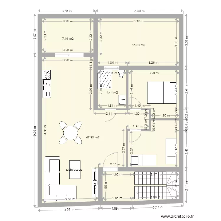 maison tunisie. Plan de 