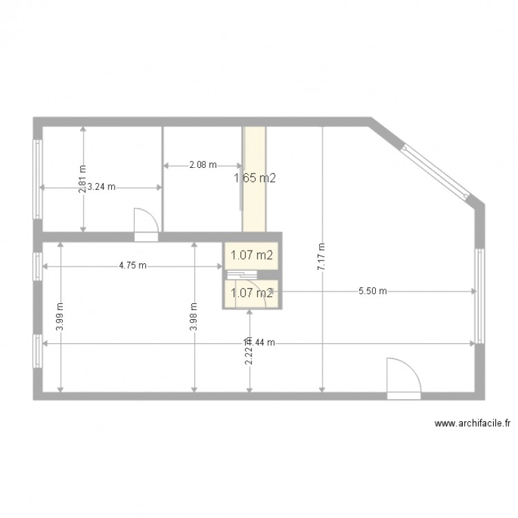 bureau michel. Plan de 0 pièce et 0 m2