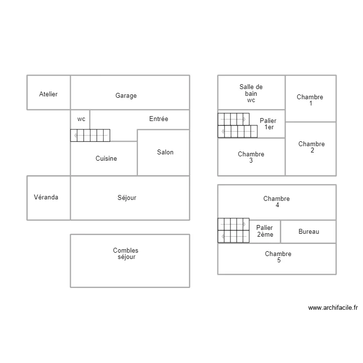 QUIMPER BERNARD VAUCELLE. Plan de 