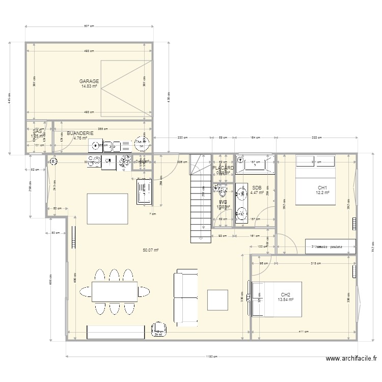 MAISON MASSIEUX. Plan de 0 pièce et 0 m2