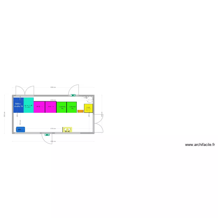 bungalow 6.65 m&egrave;tres JP B. Plan de 