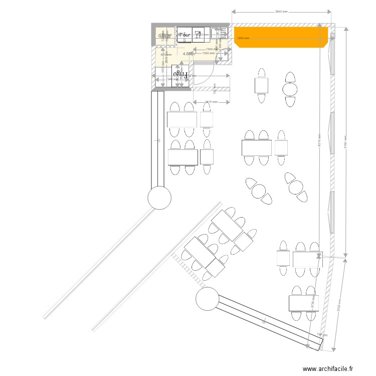 Plan Office Pdj Actuelle. Plan de 0 pièce et 0 m2