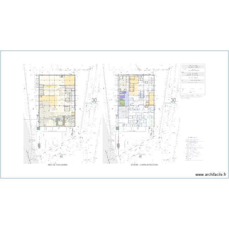 plan labo v3. Plan de 36 pièces et 2329 m2