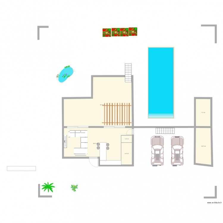 PLAN PIECE DE VIE V3. Plan de 0 pièce et 0 m2