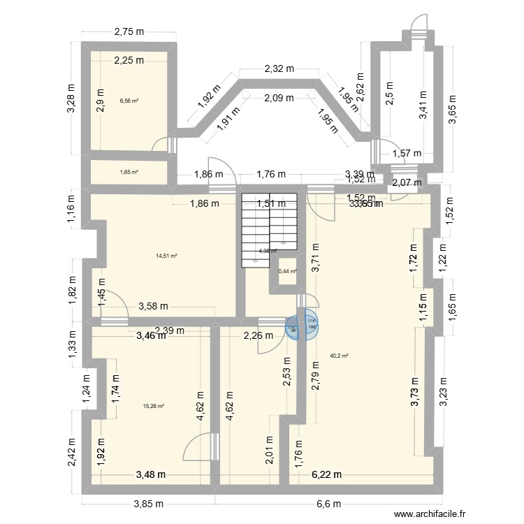 1er ETAGE MEUNIER. Plan de 0 pièce et 0 m2