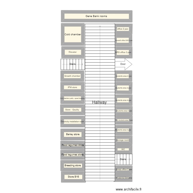 kharchouch. Plan de 26 pièces et 15 m2