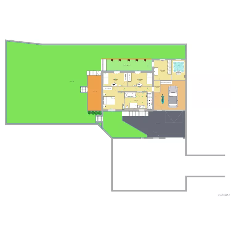 Maison sous sol Projet complet. Plan de 