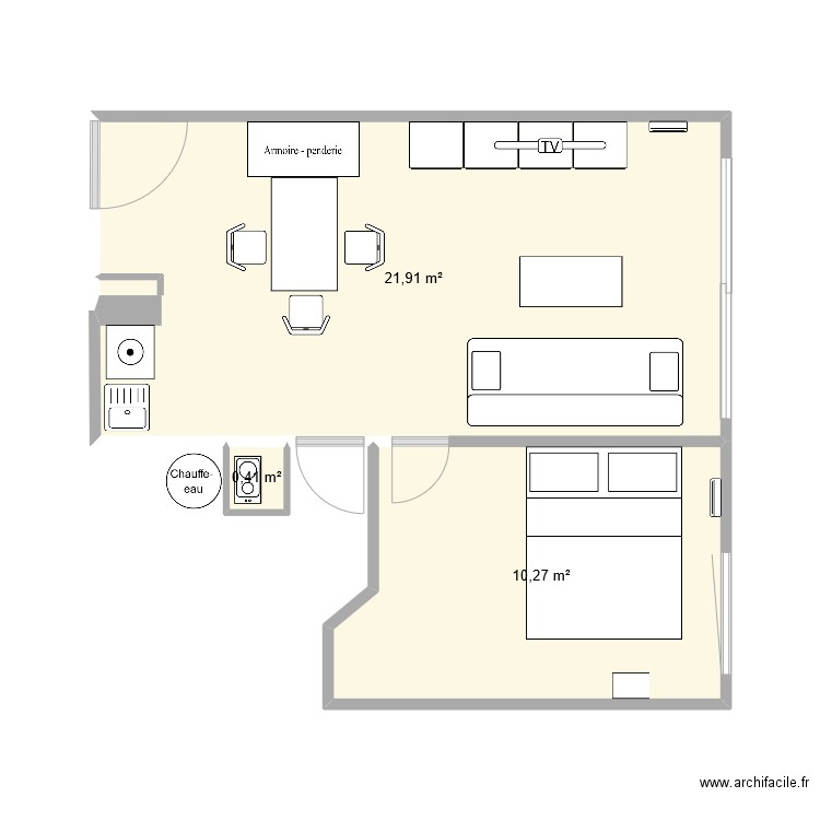 appart. Plan de 0 pièce et 0 m2