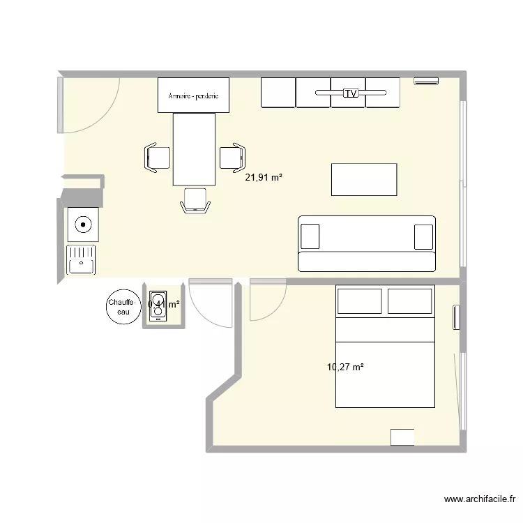 appart. Plan de appart. Plan de