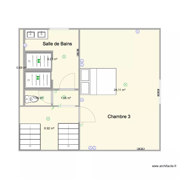 Doussac Enfants Etage Droit Elec. Plan de 