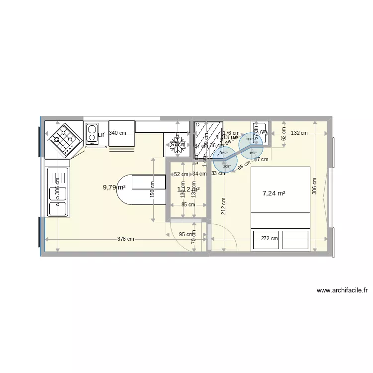 chambre RDC stA. Plan de 