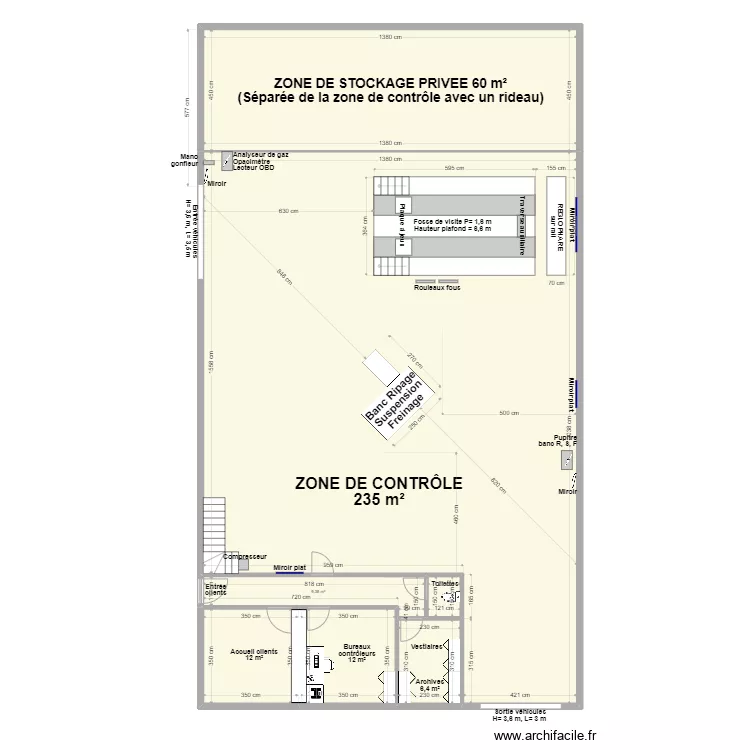 CCT VL BRUNIQUEL LC SUD CONTROLE. Plan de 