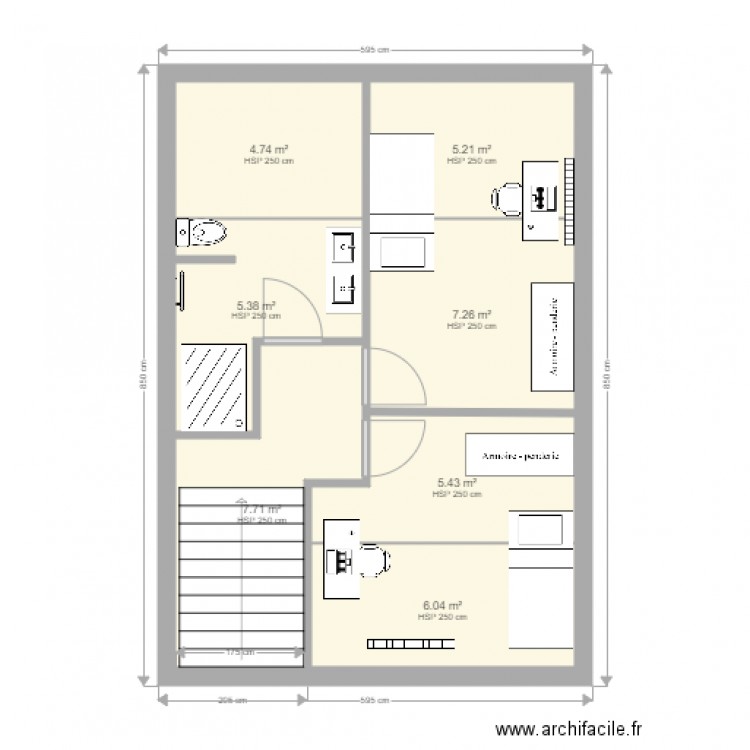 2 chambre 1 SDB  4. Plan de 0 pièce et 0 m2