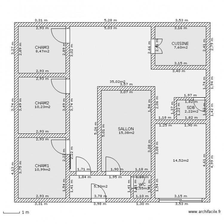 MAISON F4 PLUS GARAGE. Plan de 0 pièce et 0 m2