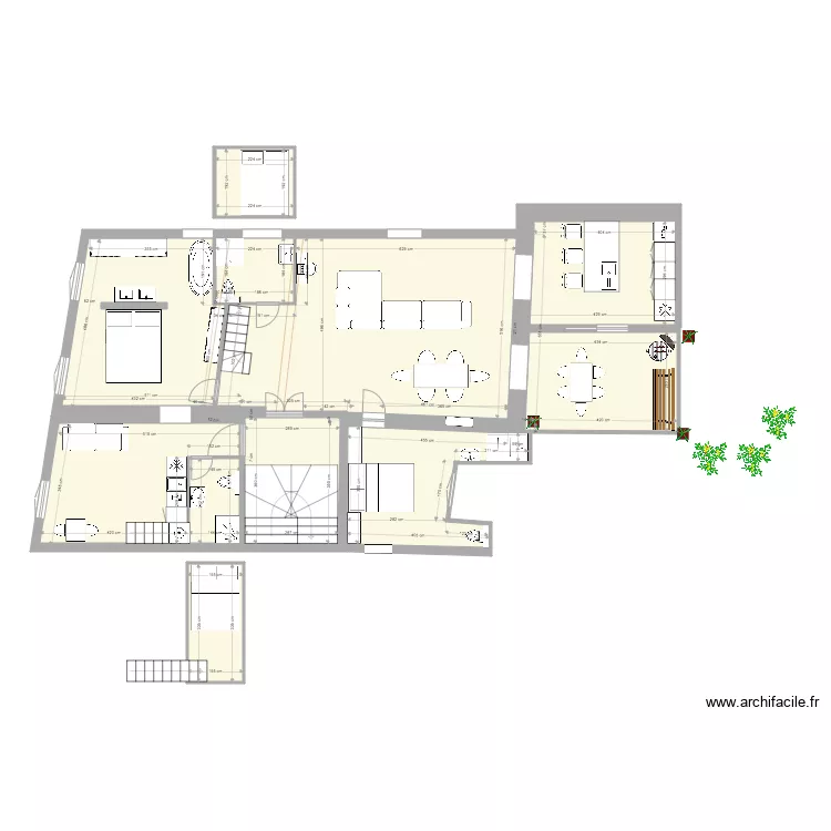PLACE NATIONALE VIDE. Plan de 