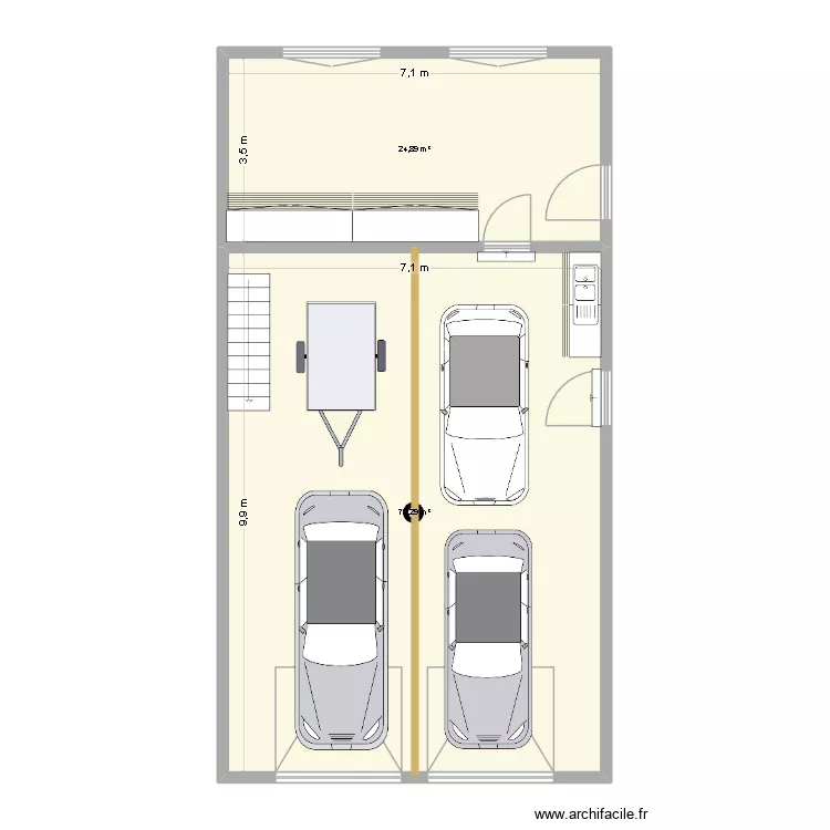 atelier et garage Braud. Plan de atelier et garage Braud. Plan de