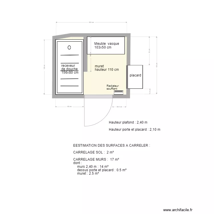 sdb_brigitte. Plan de sdb_brigitte. Plan de