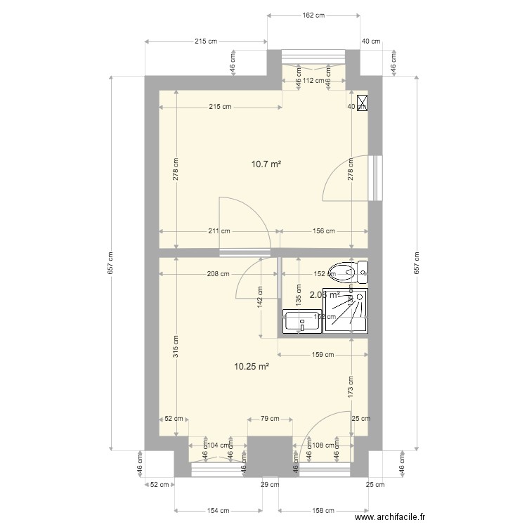 appartement champagne sur oise 3. Plan de 0 pièce et 0 m2