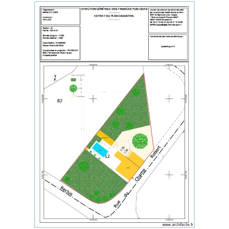 hangar. Plan de 0 pièce et 0 m2