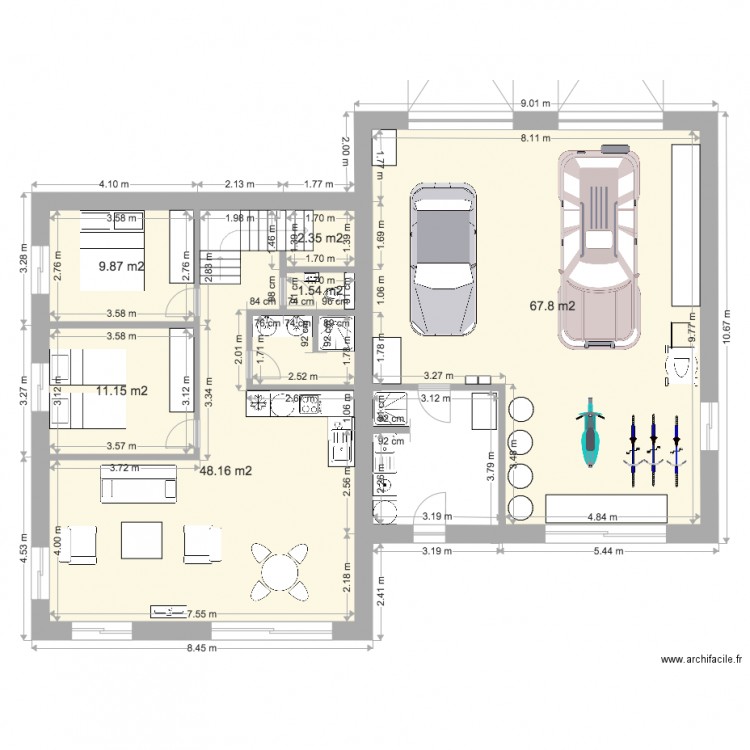 projet 3 chalvet . Plan de 0 pièce et 0 m2