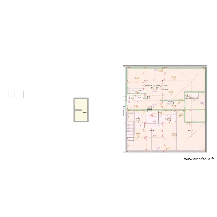 Combles Castel. Plan de Combles Castel. Plan de