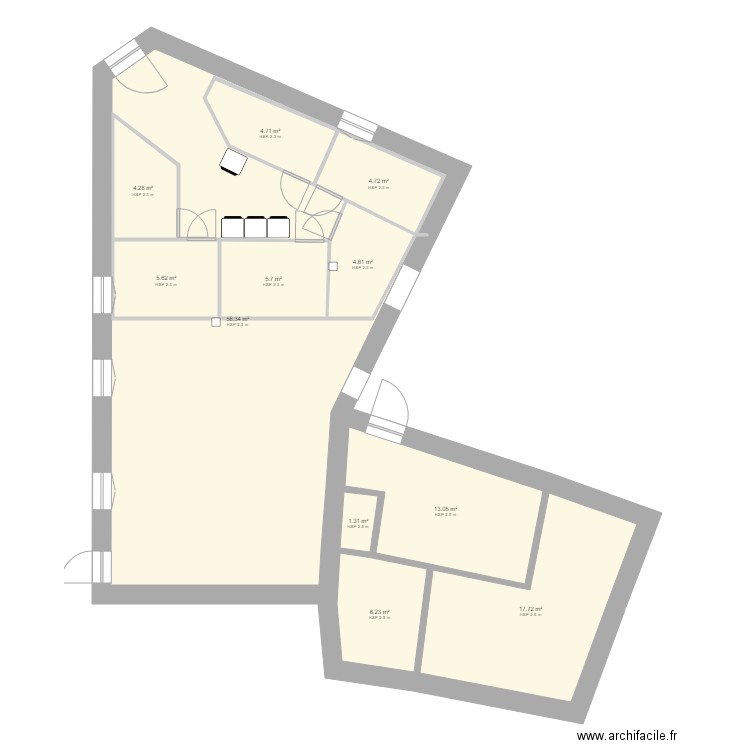 RDC box. Plan de 0 pièce et 0 m2