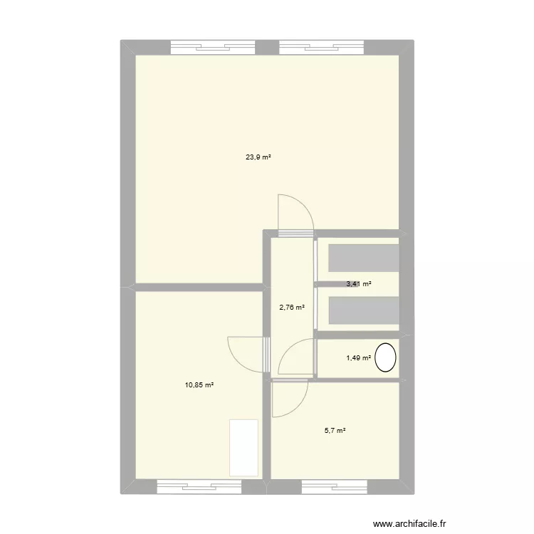 Maison_RDJ. Plan de 