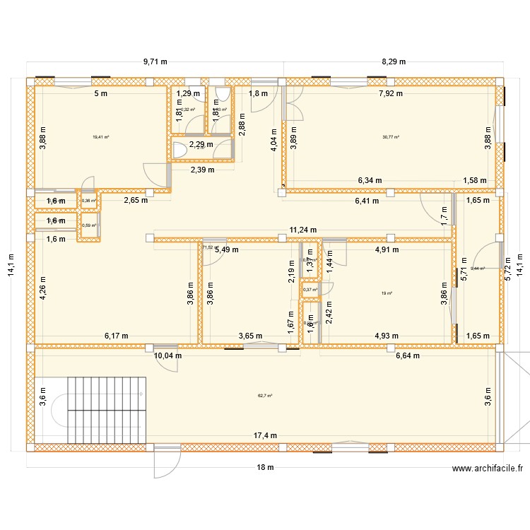 maison BH. Plan de 0 pièce et 0 m2