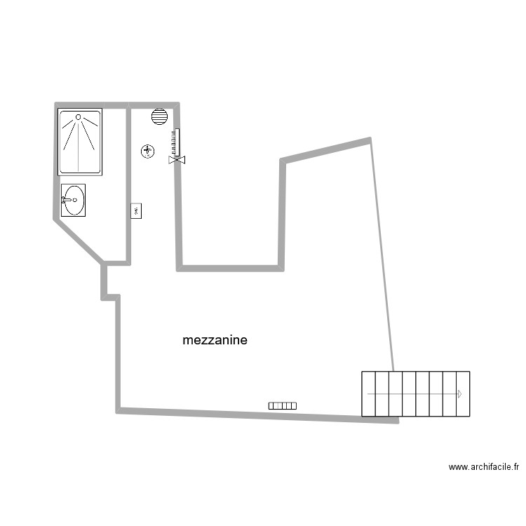  temple 3ème étage mezzanine. Plan de 0 pièce et 0 m2