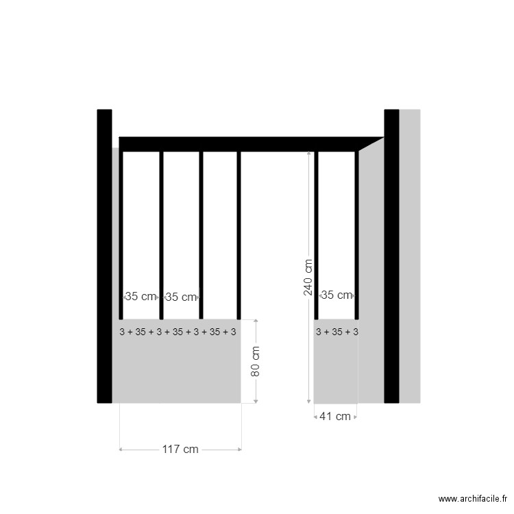 Monge mur chambre6. Plan de 0 pièce et 0 m2