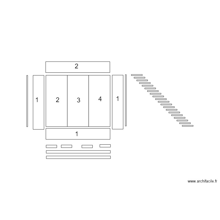 BIBLIOT. Plan de 0 pièce et 0 m2