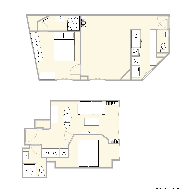 paris 9 et 15. Plan de 0 pièce et 0 m2