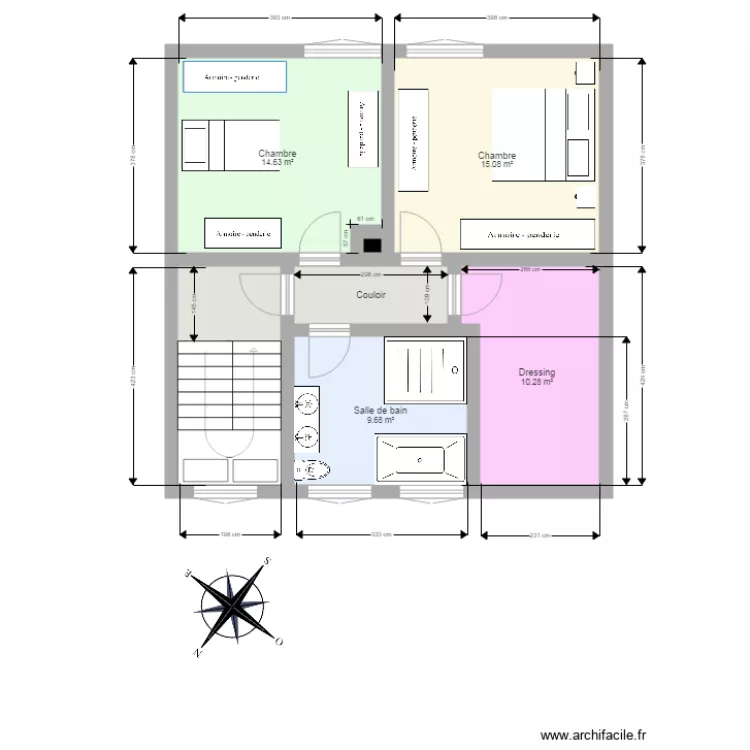 2ème étage Grande SDB. Plan de 2ème étage Grande SDB. Plan de