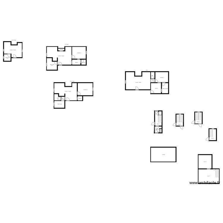 PEU immeuble. Plan de 