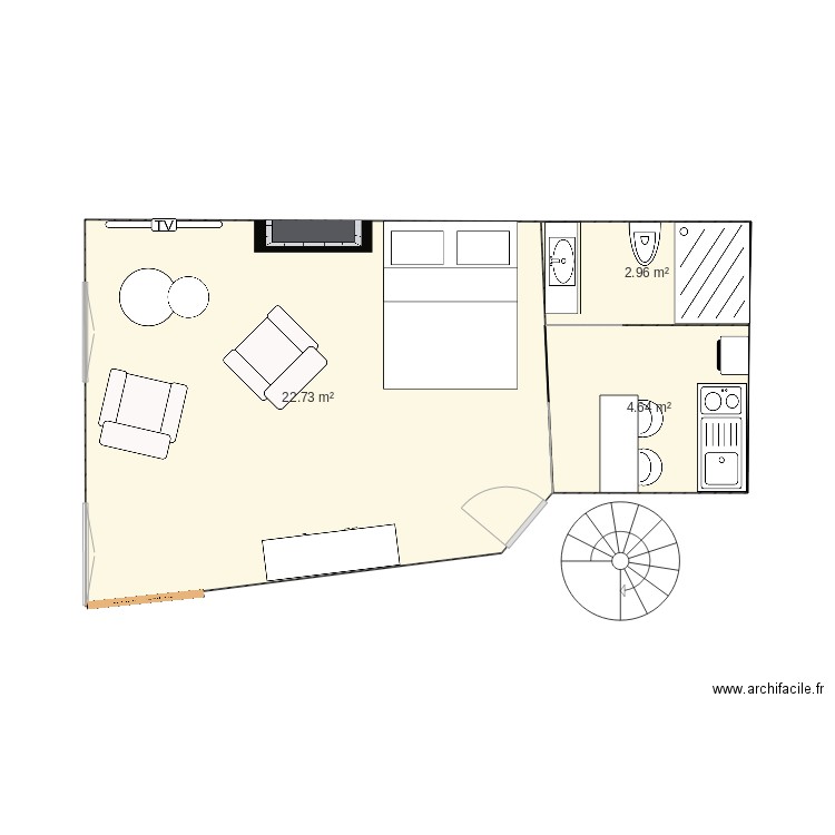 Appartement Sarlat 2. Plan de 0 pièce et 0 m2