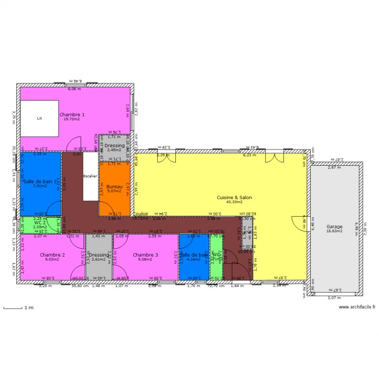 Agrandissement v2. Plan de 0 pièce et 0 m2