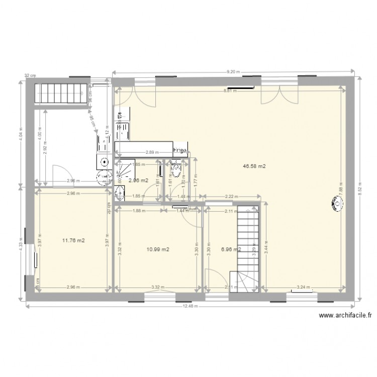 projet 3a nm. Plan de 0 pièce et 0 m2